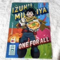僕のヒーローアカデミア クリアファイル 緑谷出久 ほっかほっか亭