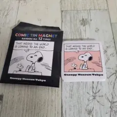 PEANUTS スヌーピーミュージアム コミック 缶マグネット フランクリン