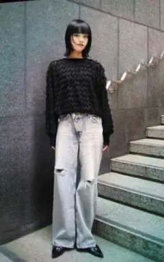 【人気】AZUL by moussy AZUL DENIM ダメージラップデニム