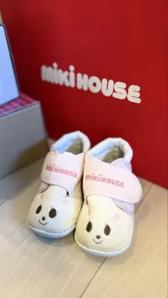 【ミキハウス】シューズ13cmうさぎ ピンク靴