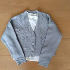 ニットカーディガン　カットソーセット