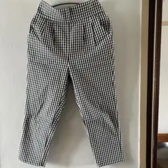 ギンガムチェック白黒パンツ