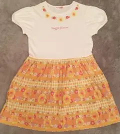 メゾピアノ　mezzo piano 半袖ワンピース　120cm