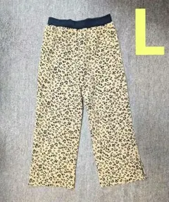 お買い得　ニコアンド　ヒョウ柄　ジャガードパンツ