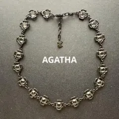 AGATHA シルバーカラー リンクチェーン ネックレス - メルカリ