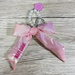 MARY QUANT リボンパールストラップ