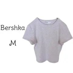 B268【Bershka】半袖 Tシャツ グレー M カジュアル ゆったりのサムネイル