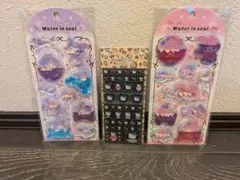 マイメロ　クロミ　ヒョウ柄キティ　ウォーターシール　タイルシール　日焼けキティ