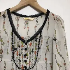 オールシーズンRay ビームス　レイビームスシアーワンピース　ブラウス