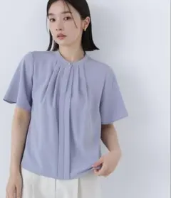 半袖ブラウス ライトブルーのサムネイル