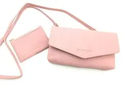 【未使用】 ジルスチュアート レザー調バッグ&ミニポーチ