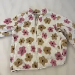 UNIQLO 花柄 ジップアップアウター 100cm