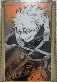 僕のヒーローアカデミア ヒロアカ原画展 箔押しクリアカードコレクション 爆豪