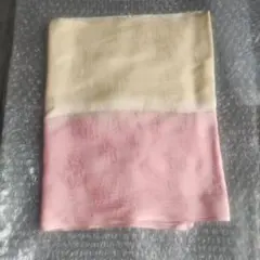 お値下げ　帯揚げ クリーム色 ピンク色 グラデーション