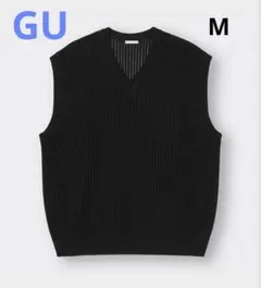 GUウォッシャブルメッシュニットベスト