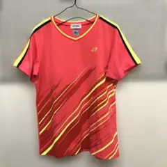 A863 ヨネックス　スポーツウェア　半袖　ピンク　レディース　L メッシュ