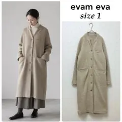 エヴァムエヴァpress wool coat プレス ウール コート