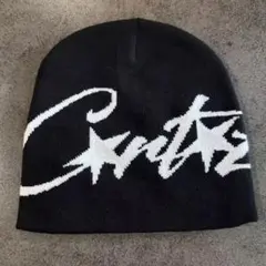 ビーニー　y2k　海外ストリート　 corteiz コーテイズ　ブラッ