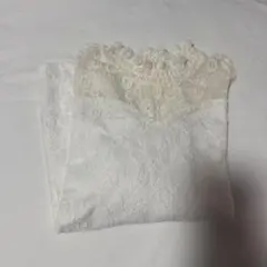 ホワイトレース半袖シャツ