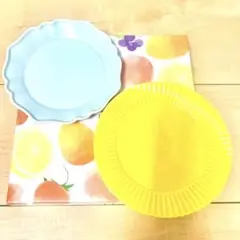 金麦　花やか皿　2枚セット　5月　鈴蘭　　8月　ひまわり