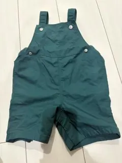 PETIT BATEAU ダークグリーンオーバーオール 74