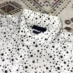 【美品】ZARA 星 スタープリント総柄シャツ