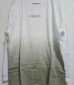 tシャツ メンズ 【3XL】長袖 大きいサイズ 長袖Tシャツ グラデーション