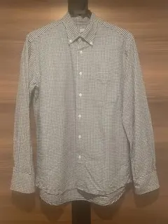 チェック柄 長袖シャツ ボタンダウン