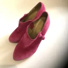 クリスチャン・ルブタン☆ショートブーティ37 ピンク ショートブーツ パンプス