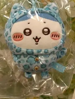 ちいかわ ドンキ限定コラボ 豹柄パジャマなマスコット　ハチワレ　カラビナ付