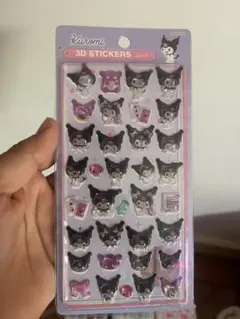 あ*か様 Kuromi 3Dボンボンドロップステッカーシート