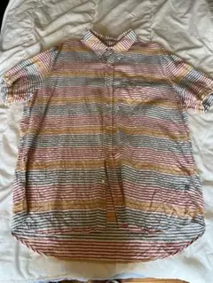 L.L.Bean ストライプ 半袖シャツ XL-REG