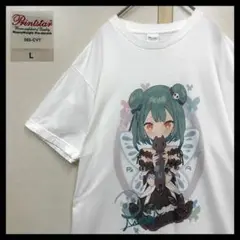 潤羽るしあ 蝶の夢 Tシャツ 「碧」 Lサイズ