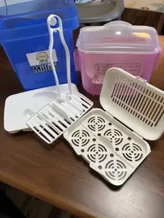 Millonミルトン　 哺乳瓶用消毒ケース　ピジョン　レンジ消毒ケース　セット