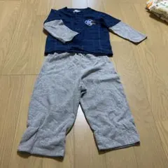 チェック柄 長袖パジャマセット 110