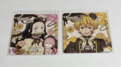 鬼滅の刃　善逸＆禰豆子 バレンタイン&ホワイトデー　コースター　2点セット