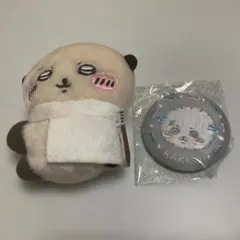 ちいかわ　ラッコ　クリップ　缶バッジ