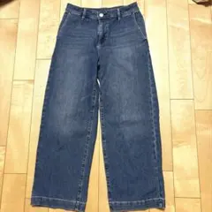 最終値下げ★無印良品 オーガニック コットン スデニム ワイドパンツ S