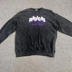 Attitude ブラック スウェット トレーナー