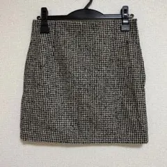 チェック柄タイトスカート 秋冬