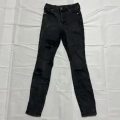 LUCKY BRAND ブラック スキニーデニム W25-26 【S〜M】のサムネイル