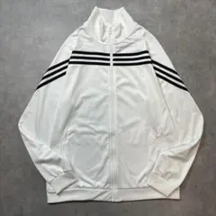 な*ん様 【Adidas】00sアディダス ホワイトトラックジャケット Lサイズ