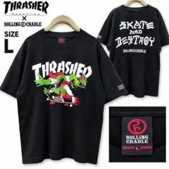 【THRASHER × ROLLING CRADLE】コラボTシャツ L
