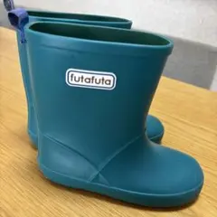 futafuta！使用感有の為低価格！青緑柔らか素材_長靴レインブーツ19㌢