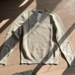 ユニクロ　メンズ　ウォッシャブルストレッチミラノリブクルーネックセーター　S