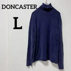 ✨️匿名配送✨️DONCASTER【L】ニット セーター ネイビー タートルネック