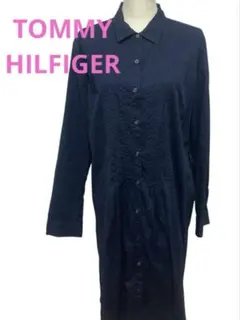 TOMMY HILFIGER トミーヒルフィガー　シャツワンピース　ネイビーのサムネイル