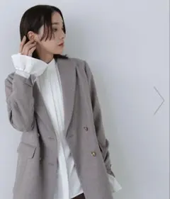 【クリーニング済】ナチュラルビューティーベーシック ボクシージャケット