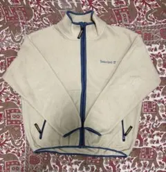 90's USA製　Timberland フリースジャケット　Lサイズ　ホワイト