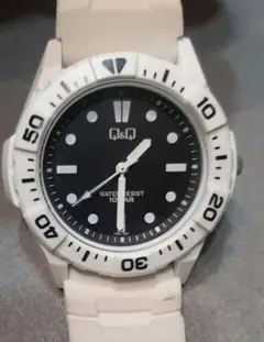 CITIZEN　Q&Qシリコンバンド　逆回転ベゼルクォーツ